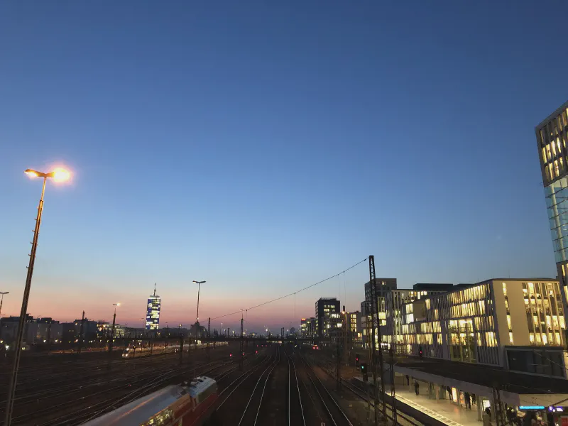 Urban Tracks at Dusk
