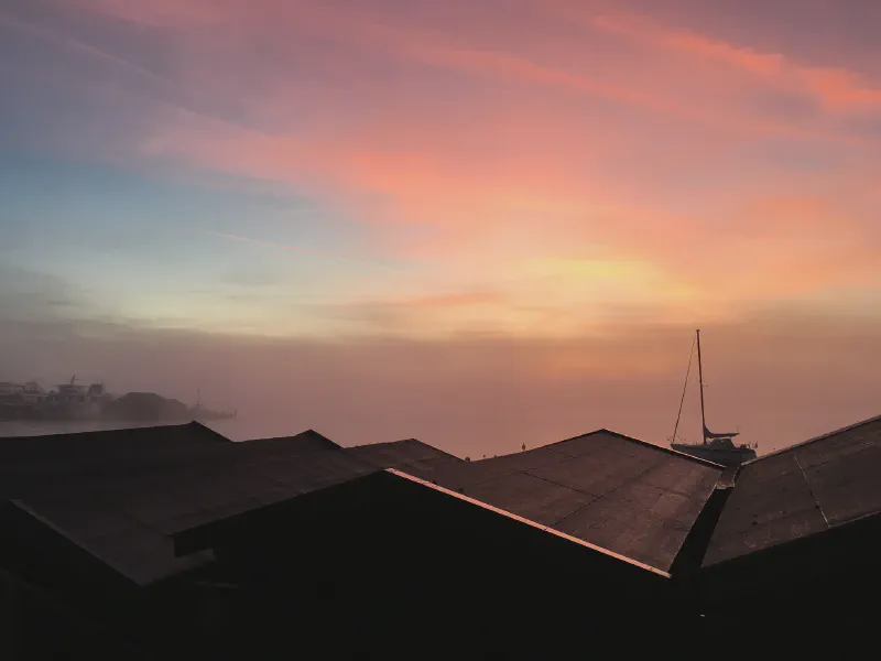 Misty Dawn over Starnberg Lake